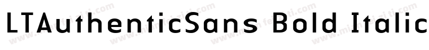 LTAuthenticSans Bold Italic005000字体转换